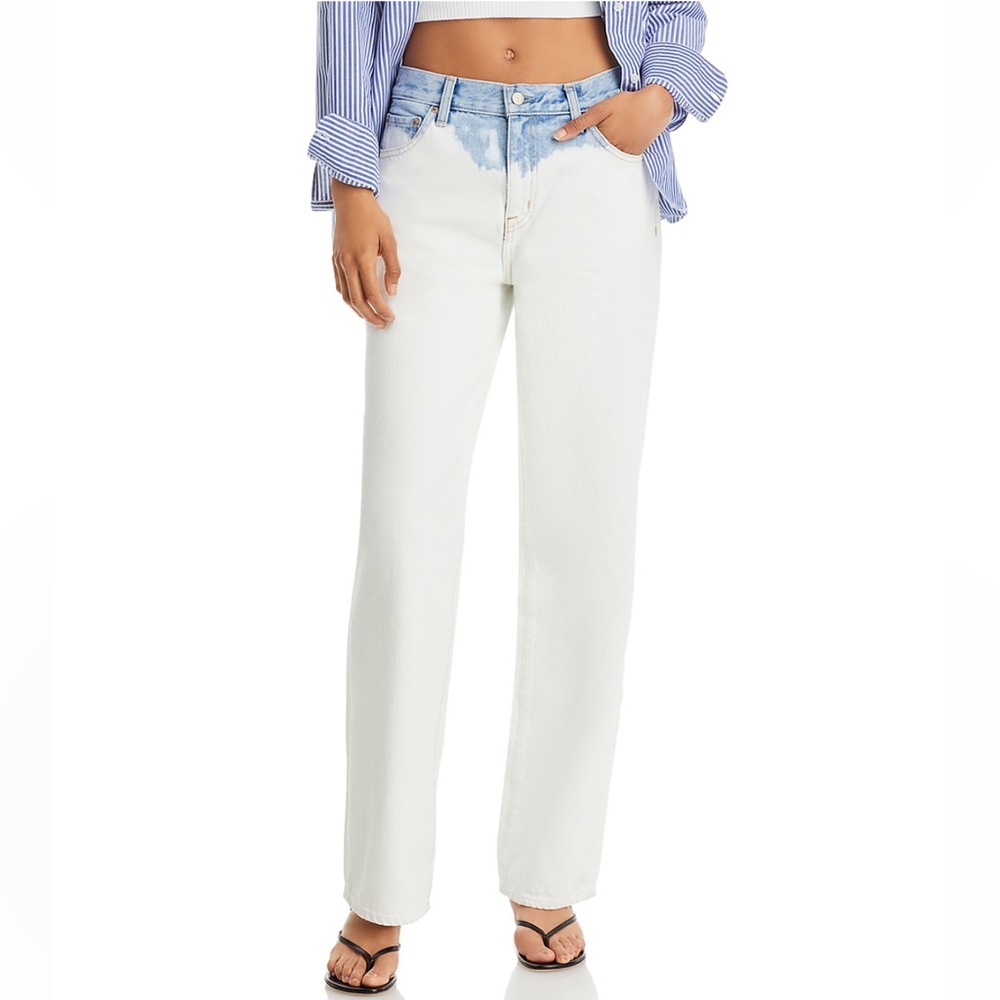 Pistola Bobbie Mid Rise Straight Leg Jeans in Tidal Wave